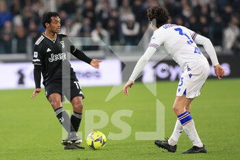 2023-03-12 - Cuadrado (Juventus FC) in action against Tommaso Augello (UC Sampdoria) - JUVENTUS FC VS UC SAMPDORIA - ITALIAN SERIE A - SOCCER
