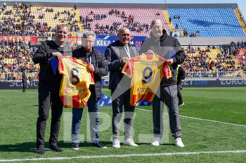 2023-03-12 - Lecce legends Juan Barbas and Pedro Pasculli - US LECCE VS TORINO FC - ITALIAN SERIE A - SOCCER