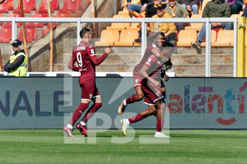 2023-03-12 - Stephane Singo (Torino FC) celebrates after scoring a goal - US LECCE VS TORINO FC - ITALIAN SERIE A - SOCCER