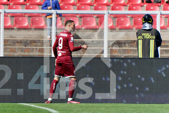 2023-03-12 - Antonio Sanabria (Torino FC) celebrates after scoring a goal of 0-2 - US LECCE VS TORINO FC - ITALIAN SERIE A - SOCCER