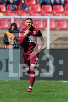 2023-03-12 - Antonio Sanabria (Torino FC) celebrates after scoring a goal - US LECCE VS TORINO FC - ITALIAN SERIE A - SOCCER