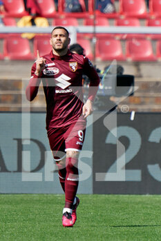 2023-03-12 - Antonio Sanabria (Torino FC) celebrates after scoring a goal - US LECCE VS TORINO FC - ITALIAN SERIE A - SOCCER