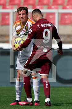 2023-03-12 - Federico Baschirotto (US Lecce) and Antonio Sanabria (Torino FC) - US LECCE VS TORINO FC - ITALIAN SERIE A - SOCCER