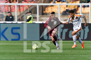 2023-03-12 - Nemanja Radonjic (Torino FC) and Valentin Gendrey (US Lecce) - US LECCE VS TORINO FC - ITALIAN SERIE A - SOCCER