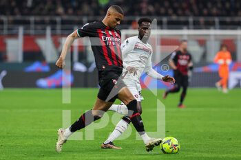 2023-03-13 - Malick Thiaw of AC Milan in action during Serie A 2022/23 football match between AC Milan and US Salernitana 1919 at San Siro Stadium, Milan, Italy on March 13, 2023 - AC MILAN VS US SALERNITANA - ITALIAN SERIE A - SOCCER