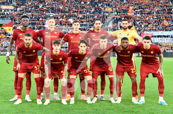 2023-03-12 - AS Roma team during the Italian Football Championship League A 2022/2023 match between AS Roma vs US Sassuolo at the Olimpic Stadium in Rome  on 12 March 2023. - AS ROMA VS US SASSUOLO - ITALIAN SERIE A - SOCCER