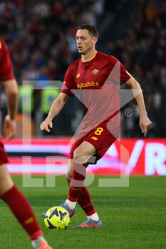 2023-03-12 - Nemanja Matic (AS Roma)  during the Italian Football Championship League A 2022/2023 match between AS Roma vs US Sassuolo at the Olimpic Stadium in Rome  on 12 March 2023. - AS ROMA VS US SASSUOLO - ITALIAN SERIE A - SOCCER