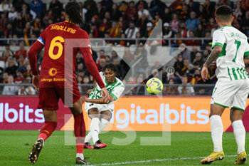 2023-03-12 - Armand Lauriente' (US Sassuolo) goal 0-2 during the Italian Football Championship League A 2022/2023 match between AS Roma vs US Sassuolo at the Olimpic Stadium in Rome  on 12 March 2023. - AS ROMA VS US SASSUOLO - ITALIAN SERIE A - SOCCER