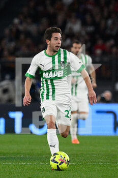 2023-03-12 - Maxime Lopez (US Sassuolo) during the Italian Football Championship League A 2022/2023 match between AS Roma vs US Sassuolo at the Olimpic Stadium in Rome  on 12 March 2023. - AS ROMA VS US SASSUOLO - ITALIAN SERIE A - SOCCER