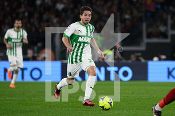 2023-03-12 - Maxime Lopez (US Sassuolo) during the Italian Football Championship League A 2022/2023 match between AS Roma vs US Sassuolo at the Olimpic Stadium in Rome  on 12 March 2023. - AS ROMA VS US SASSUOLO - ITALIAN SERIE A - SOCCER