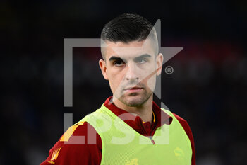 2023-03-12 - Gianluca Mancini (AS Roma)  during the Italian Football Championship League A 2022/2023 match between AS Roma vs US Sassuolo at the Olimpic Stadium in Rome  on 12 March 2023. - AS ROMA VS US SASSUOLO - ITALIAN SERIE A - SOCCER