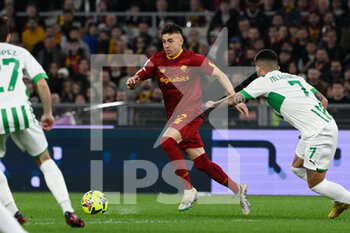 2023-03-12 - Stephan El Shaarawy (AS Roma)  during the Italian Football Championship League A 2022/2023 match between AS Roma vs US Sassuolo at the Olimpic Stadium in Rome  on 12 March 2023. - AS ROMA VS US SASSUOLO - ITALIAN SERIE A - SOCCER