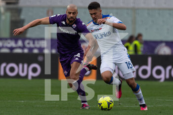 19/03/2023 - Amrabat Sofyan Fiorentina hindered by Gonzalez Joan Lecce - ACF FIORENTINA VS US LECCE - SERIE A - CALCIO