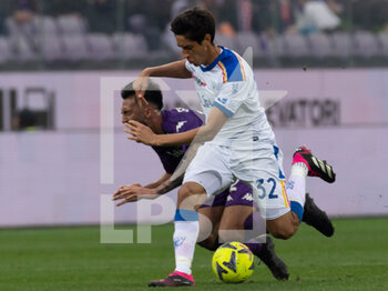 19/03/2023 - Nicolas Gonzalez Fiorentina hindered by Maleh Youssef Lecce - ACF FIORENTINA VS US LECCE - SERIE A - CALCIO