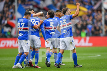19/03/2023 - team Sampdoria celebrates after scoring a goal 1 - 0 - UC SAMPDORIA VS HELLAS VERONA - SERIE A - CALCIO