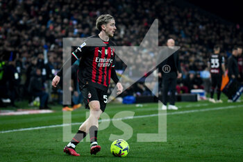2023-03-18 - Milan's Alexis Saelemaekers portrait in action - UDINESE CALCIO VS AC MILAN - ITALIAN SERIE A - SOCCER