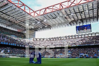 2023-04-01 - A general view inside the stadium during Serie A 2022/23 football match between FC Internazionale and ACF Fiorentina at Giuseppe Meazza Stadium, Milan, Italy on April 01, 2023 - INTER - FC INTERNAZIONALE VS ACF FIORENTINA - ITALIAN SERIE A - SOCCER