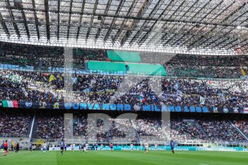 2023-04-01 - FC Internazionale supporters during Serie A 2022/23 football match between FC Internazionale and ACF Fiorentina at Giuseppe Meazza Stadium, Milan, Italy on April 01, 2023 - INTER - FC INTERNAZIONALE VS ACF FIORENTINA - ITALIAN SERIE A - SOCCER