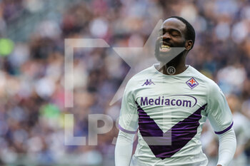 2023-04-01 - Jonathan Ikone of ACF Fiorentina reacts during Serie A 2022/23 football match between FC Internazionale and ACF Fiorentina at Giuseppe Meazza Stadium, Milan, Italy on April 01, 2023 - INTER - FC INTERNAZIONALE VS ACF FIORENTINA - ITALIAN SERIE A - SOCCER