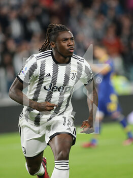 01/04/2023 - Moise Kean (Juventus FC) celebrates the goal - JUVENTUS FC VS HELLAS VERONA - SERIE A - CALCIO
