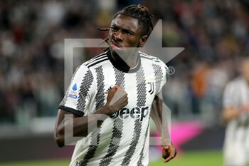 2023-04-01 - Moise Kean (Juventus FC) celebrates the goal - JUVENTUS FC VS HELLAS VERONA - ITALIAN SERIE A - SOCCER
