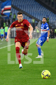2023-04-02 - Stephan El Shaarawy (AS Roma)  during the Italian Football Championship League A 2022/2023 match between AS Roma vs UC Sampdoria at the Olimpic Stadium in Rome  on 02 Apri 2023. - AS ROMA VS UC SAMPDORIA - ITALIAN SERIE A - SOCCER