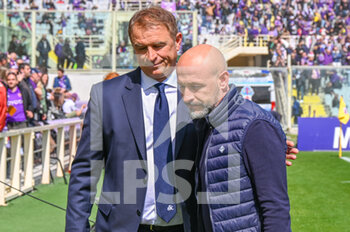 2023-04-08 - Fiorentina's Head Coach Vincenzo Italiano and Spezia's Head Coach Leonardo Semplici - ACF FIORENTINA VS SPEZIA CALCIO - ITALIAN SERIE A - SOCCER