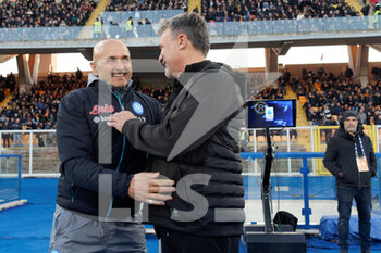 2023-04-07 - coach Luciano Spalletti (SSC Napoli) and coach Marco Baroni (US Lecce) - US LECCE VS SSC NAPOLI - ITALIAN SERIE A - SOCCER