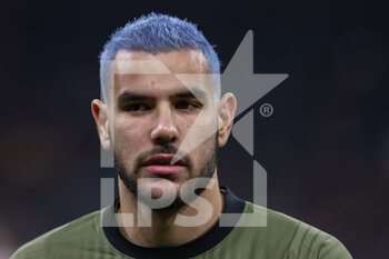 2023-04-07 - Theo Hernandez of AC Milan looks on during Serie A 2022/23 football match between AC Milan and Empoli FC at San Siro Stadium, Milan, Italy on April 07, 2023 - AC MILAN VS EMPOLI FC - ITALIAN SERIE A - SOCCER