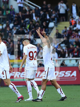 2023-04-08 - Paulo Dybala (AS Roma) celebrates the goal - TORINO FC VS AS ROMA - ITALIAN SERIE A - SOCCER