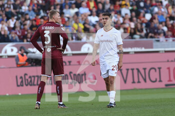 2023-04-08 - Paulo Dybala (AS Roma) and Perr Schuurs (Torino FC) - TORINO FC VS AS ROMA - ITALIAN SERIE A - SOCCER