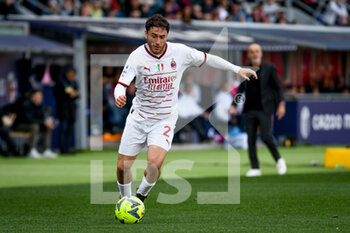2023-04-15 - Milan's Davide Calabria portrait in action - BOLOGNA FC VS AC MILAN - ITALIAN SERIE A - SOCCER