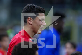 2023-04-15 - Matteo Pessina of AC Monza looks on during Serie A 2022/23 football match between FC Internazionale and AC Monza at Giuseppe Meazza Stadium, Milan, Italy on April 15, 2023 - INTER - FC INTERNAZIONALE VS AC MONZA - ITALIAN SERIE A - SOCCER