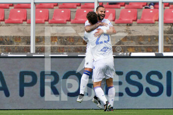 2023-04-16 - Jesé Rodríguez (UC Sampdoria) celebrates after scoring a goal with Manolo Gabbiadini (UC Sampdoria) - US LECCE VS UC SAMPDORIA - ITALIAN SERIE A - SOCCER