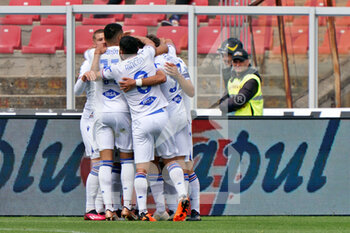 2023-04-16 - UC Sampdoria celebrates after scoring a goal - US LECCE VS UC SAMPDORIA - ITALIAN SERIE A - SOCCER