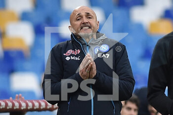 2023-04-15 - Luciano Spalletti coach  of SSC Napoli  gesticulates  during the Serie A match between SSC Napoli vs Hellas Verona at Diego Armando Maradona Stadium  - SSC NAPOLI VS HELLAS VERONA - ITALIAN SERIE A - SOCCER