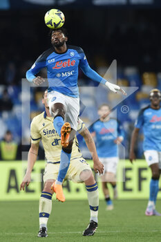 2023-04-15 - Andre’ Anguissa of SSC Napoli  in action  during the Serie A match between SSC Napoli vs Hellas Verona at Diego Armando Maradona Stadium  - SSC NAPOLI VS HELLAS VERONA - ITALIAN SERIE A - SOCCER