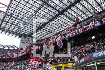 2023-04-23 - AC Milan supporters during Serie A 2022/23 football match between AC Milan and US Lecce at San Siro Stadium, Milan, Italy on April 23, 2023 - AC MILAN VS US LECCE - ITALIAN SERIE A - SOCCER