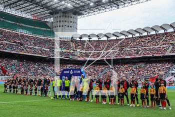 2023-04-23 - AC Milan players and US Lecce players during Serie A 2022/23 football match between AC Milan and US Lecce at San Siro Stadium, Milan, Italy on April 23, 2023 - AC MILAN VS US LECCE - ITALIAN SERIE A - SOCCER