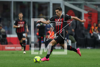2023-04-23 - Brahim Diaz of AC Milan in action during Serie A 2022/23 football match between AC Milan and US Lecce at San Siro Stadium, Milan, Italy on April 23, 2023 - AC MILAN VS US LECCE - ITALIAN SERIE A - SOCCER