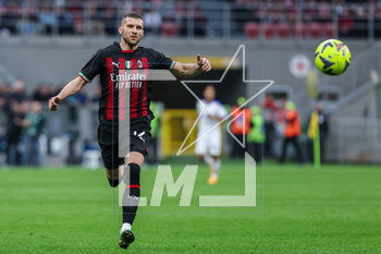 2023-04-23 - Ante Rebic of AC Milan in action during Serie A 2022/23 football match between AC Milan and US Lecce at San Siro Stadium, Milan, Italy on April 23, 2023 - AC MILAN VS US LECCE - ITALIAN SERIE A - SOCCER