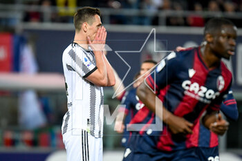 2023-04-30 - Juventus's Arkadiusz Milik reacts - BOLOGNA FC VS JUVENTUS FC - ITALIAN SERIE A - SOCCER