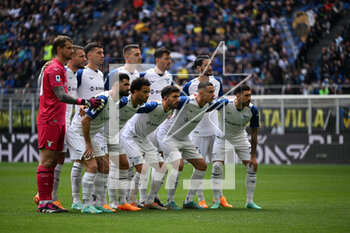 2023-04-30 - Lineup of Lazio SS during the Italian Serie A football match between Inter FC Internazionale SS Lazio on 30 of Avril 2023 at Giuseppe Meazza San Siro Siro stadium in Milan, Italy. Photo Tiziano Ballabio - INTER - FC INTERNAZIONALE VS SS LAZIO - ITALIAN SERIE A - SOCCER