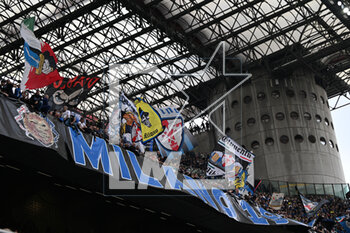 2023-04-30 - Fc Inter supporters during the Italian Serie A football match between Inter FC Internazionale SS Lazio on 30 of Avril 2023 at Giuseppe Meazza San Siro Siro stadium in Milan, Italy. Photo Tiziano Ballabio - INTER - FC INTERNAZIONALE VS SS LAZIO - ITALIAN SERIE A - SOCCER