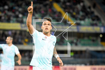 2023-05-03 - Inter's Lautaro Martinez celebrates after scoring a goal - HELLAS VERONA FC VS INTER - FC INTERNAZIONALE - ITALIAN SERIE A - SOCCER