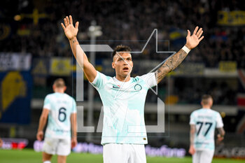 2023-05-03 - Inter's Lautaro Martinez portrait celebrating - HELLAS VERONA FC VS INTER - FC INTERNAZIONALE - ITALIAN SERIE A - SOCCER