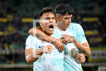 2023-05-03 - Inter's Lautaro Martinez portrait celebrating - HELLAS VERONA FC VS INTER - FC INTERNAZIONALE - ITALIAN SERIE A - SOCCER