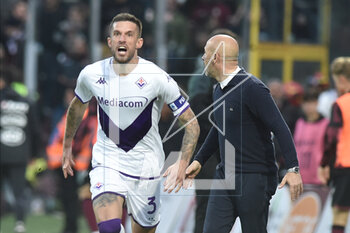 2023-05-03 - Cristiano Biraghi of ACF Fiorentina celebrates after scoring goal during the Serie A match between US Salernitana 1919 ACF Fiorentina at Arechi Stadium - US SALERNITANA VS ACF FIORENTINA - ITALIAN SERIE A - SOCCER