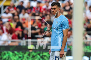 2023-05-06 - Nicolo Casale of SS Lazio injured during Serie A 2022/23 football match between AC Milan and SS Lazio at San Siro Stadium, Milan, Italy on May 06, 2023 - AC MILAN VS SS LAZIO - ITALIAN SERIE A - SOCCER
