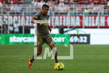 2023-05-06 - Junior Messias of AC Milan in action during Serie A 2022/23 football match between AC Milan and SS Lazio at San Siro Stadium, Milan, Italy on May 06, 2023 - AC MILAN VS SS LAZIO - ITALIAN SERIE A - SOCCER